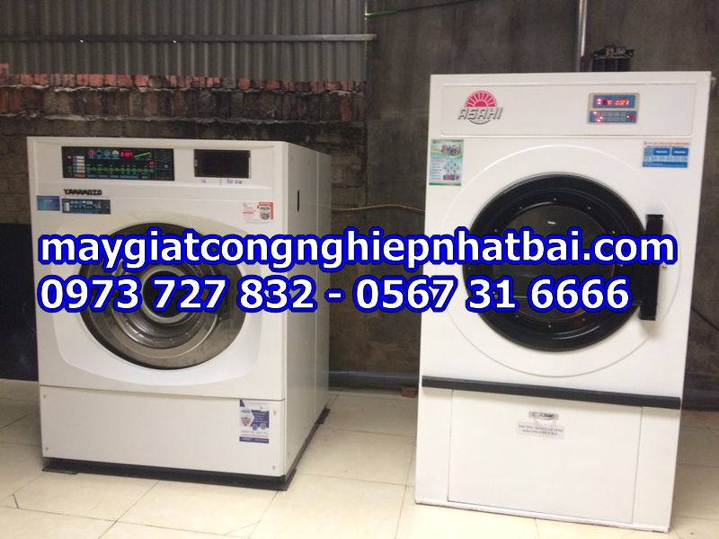 Lắp đặt máy giặt công nghiệp cũ nhật bãi tại Hiệp Hòa Bắc Giang